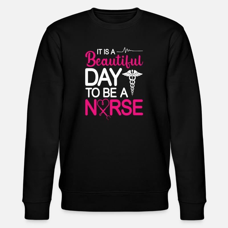 Krankenschwester - Stanley/Stella Unisex Bio-Sweatshirt CHANGER  - Schwarz