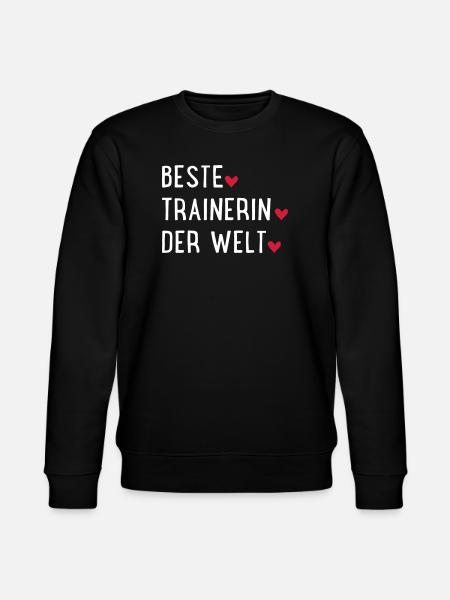 Beste Trainerin der Welt - Stanley/Stella Unisex Bio-Sweatshirt CHANGER  - Schwarz