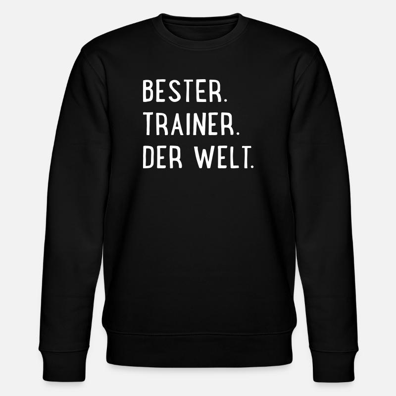 Bester Trainer der Welt - Stanley/Stella Unisex Bio-Sweatshirt CHANGER  - Schwarz