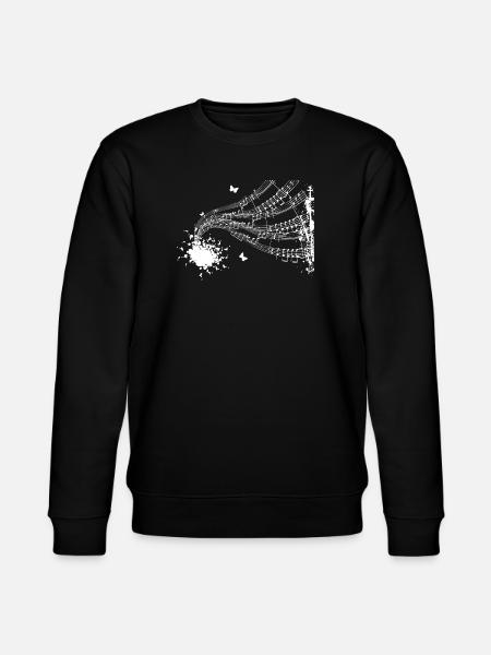 Floating Score Symphony - Stanley/Stella CHANGER Unisex Organic Sweatshirt - black