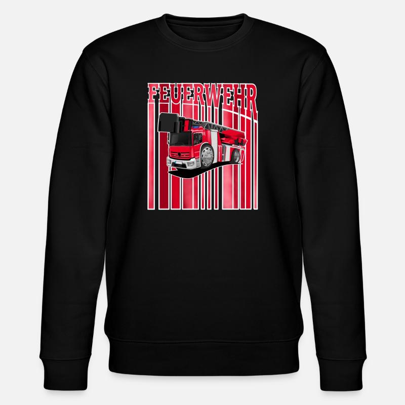 Feuerwehr - Stanley/Stella Unisex Bio-Sweatshirt CHANGER  - Schwarz