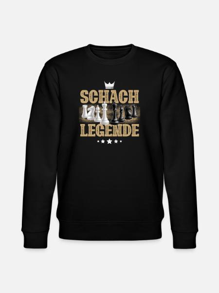 Schach Legende - Stanley/Stella Unisex Bio-Sweatshirt CHANGER  - Schwarz