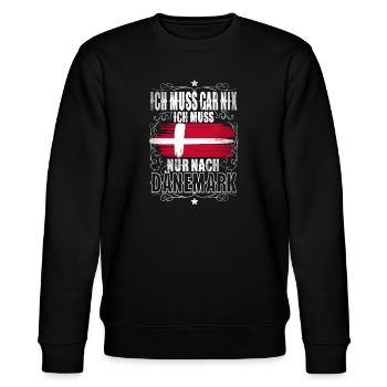 Dänemark - Stanley/Stella Unisex Bio-Sweatshirt CHANGER  - Schwarz - Vorne - Nik (191cm) & Marisol (170cm)