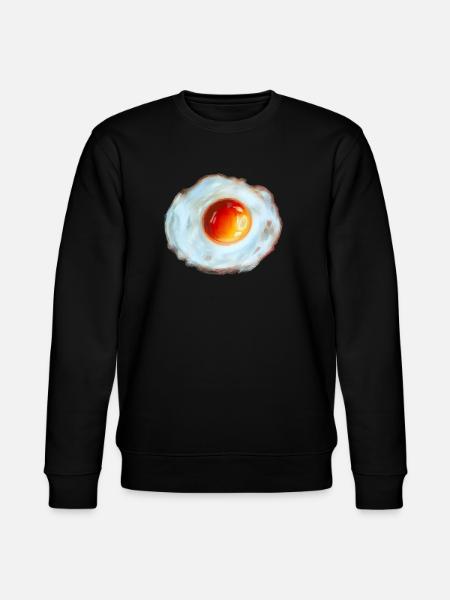 Oeuf Soleil Aquarelle - Sweat bio CHANGER Stanley/Stella Unisexe - noir