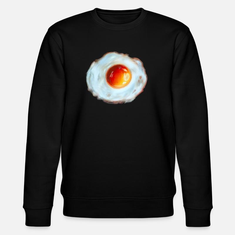 Sonnen-Ei Aquarell - Stanley/Stella Unisex Bio-Sweatshirt CHANGER  - Schwarz
