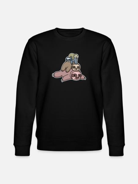 Faultiere - Stanley/Stella Unisex Bio-Sweatshirt CHANGER - Schwarz