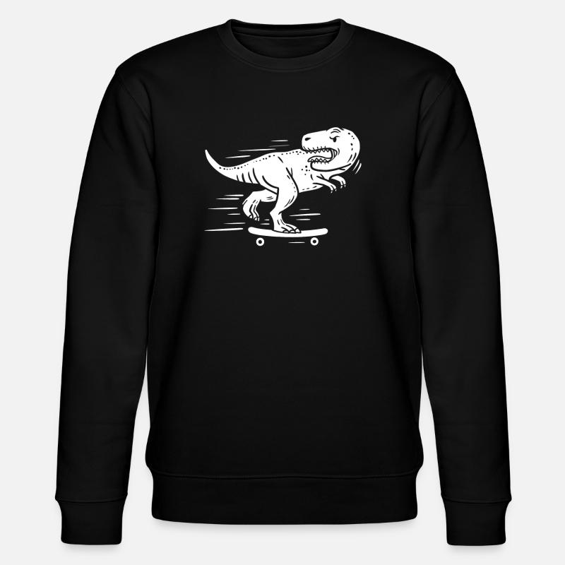 Longboarding Longboarder Skater - Stanley/Stella Unisex Bio-Sweatshirt CHANGER  - Schwarz