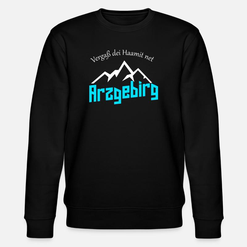 Vergaß dei Haamit net - Stanley/Stella Unisex Bio-Sweatshirt CHANGER  - Schwarz