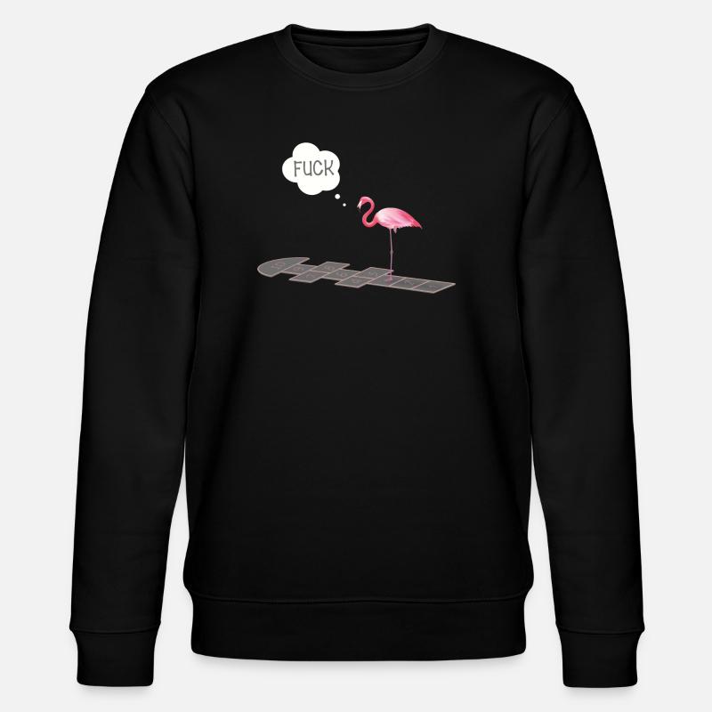 Flamingo with a problem - Stanley/Stella CHANGER Unisex Organic Sweatshirt - black