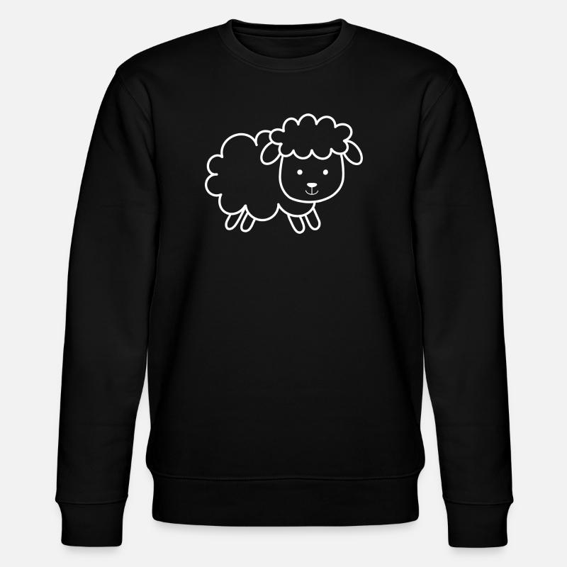 Schaf - Stanley/Stella Unisex Bio-Sweatshirt CHANGER  - Schwarz