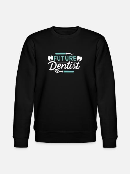 Tandlæge Fremtidige Tandlæge Tandpleje Study Eksamener - Stanley/Stella økologisk unisex-sweatshirt CHANGER  - sort