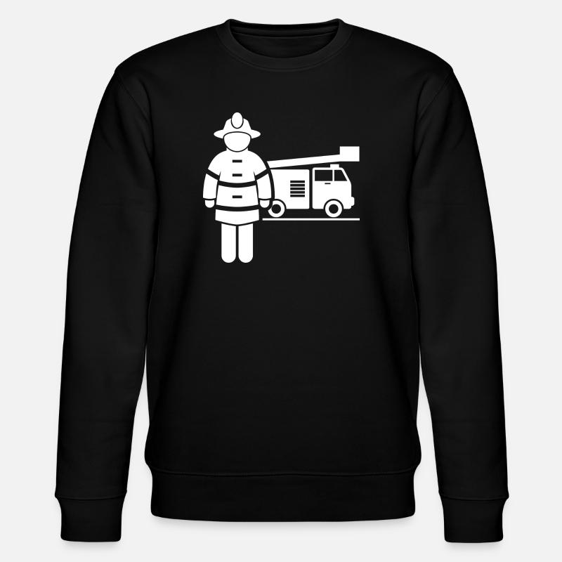 Firefighter Floriansjünger firefighters - Stanley/Stella CHANGER Unisex Organic Sweatshirt - black