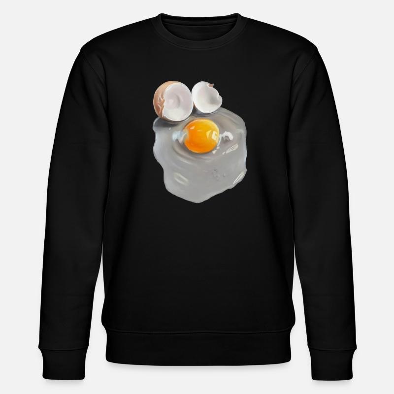 image d’oeuf en gris abstrait - Sweat bio CHANGER Stanley/Stella Unisexe - noir