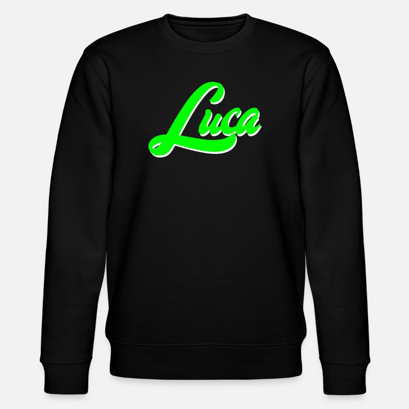 Luca Bright Neon Lettering Lettering - Sweat bio CHANGER Stanley/Stella Unisexe - noir