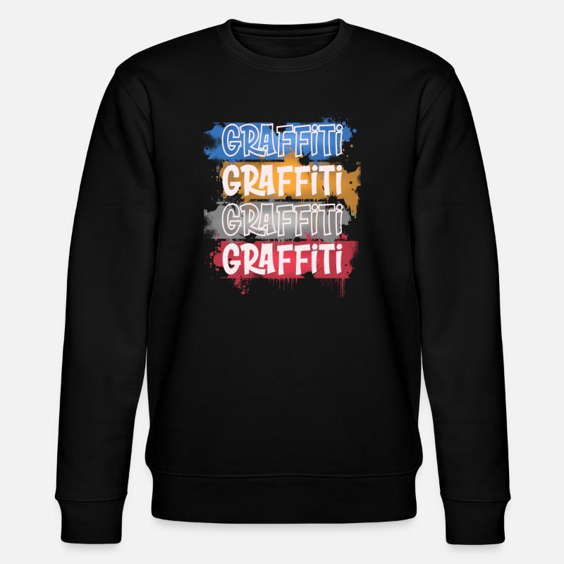 Graffiti - Stanley/Stella Unisex Bio-Sweatshirt CHANGER  - Schwarz