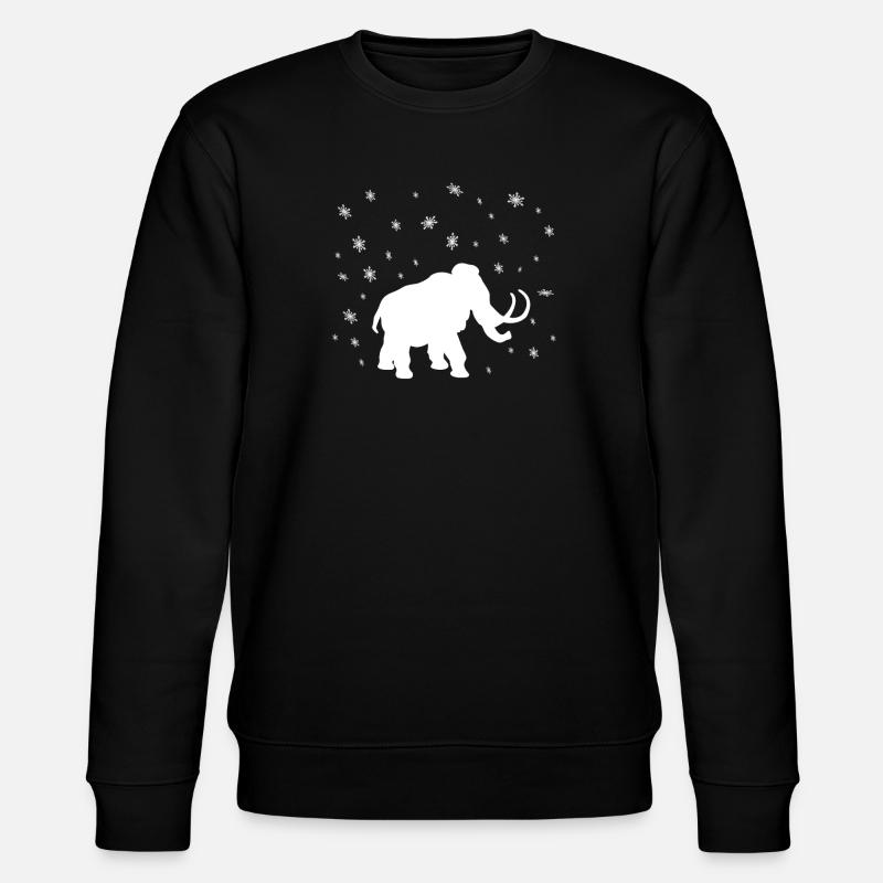 Mammut Im Schnee - Stanley/Stella Unisex Bio-Sweatshirt CHANGER  - Schwarz