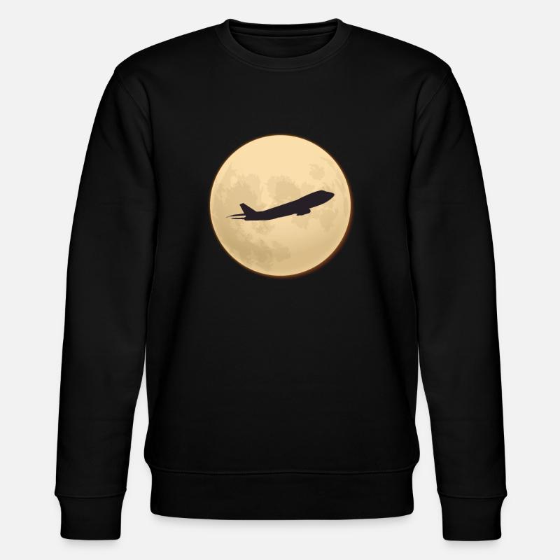 Silhouette jumbo contre la lune - Sweat bio CHANGER Stanley/Stella Unisexe - noir