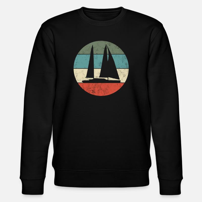 Segelboot - Stanley/Stella Unisex Bio-Sweatshirt CHANGER  - Schwarz