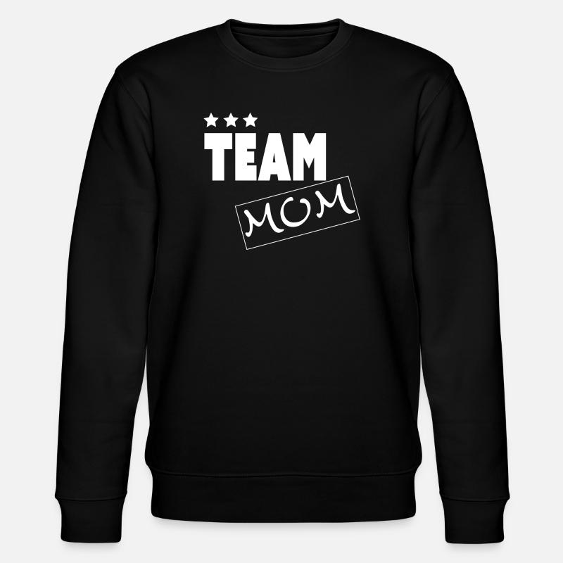 TEAM MOM - Stanley/Stella CHANGER Unisex Organic Sweatshirt - black