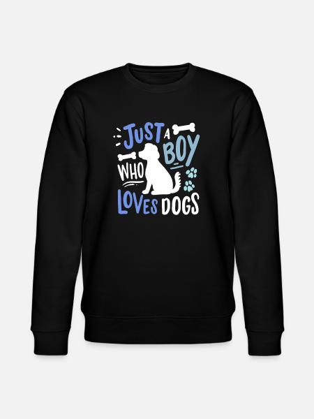 Dog Dog Lovers - Stanley/Stella CHANGER Unisex Organic Sweatshirt - black