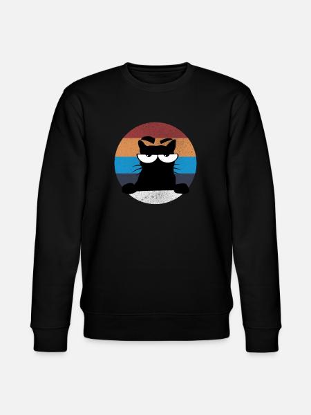 Chat grumpy - Sweat bio CHANGER Stanley/Stella Unisexe - noir