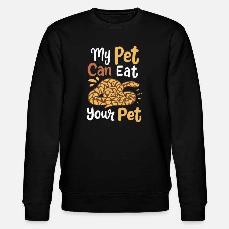 Python Schlangen Schlangenbesitzer - Stanley/Stella Unisex Bio-Sweatshirt CHANGER  - Schwarz