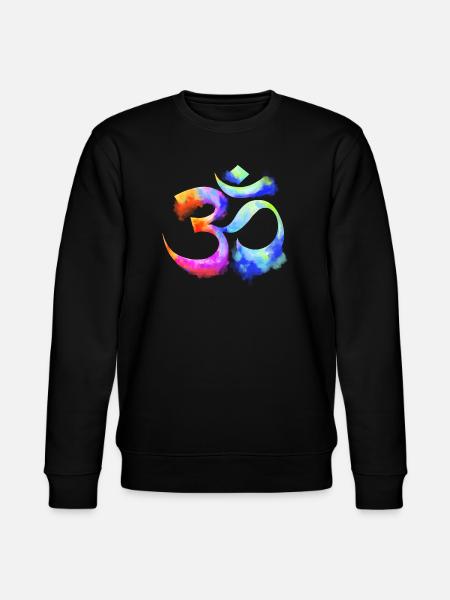 Om arcenciel Aquarell - Stanley/Stella Unisex Bio-Sweatshirt CHANGER  - Schwarz