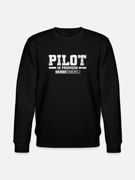 Student Pilot Flight School - Stanley/Stella CHANGER Unisex Organic Sweatshirt - black