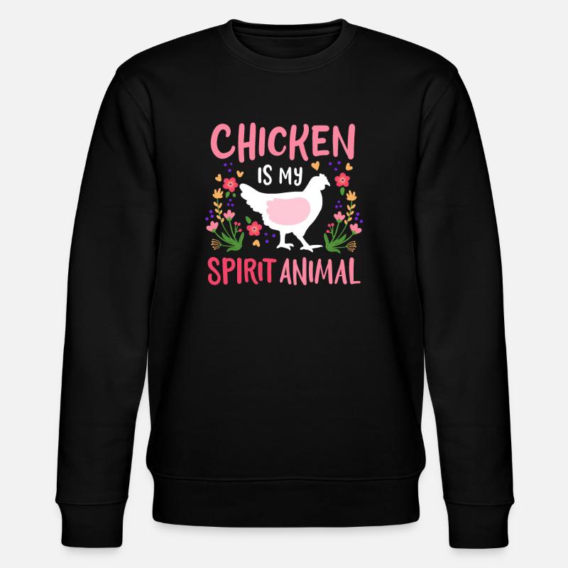 Poules Poules Élevage de poulets - Sweat bio CHANGER Stanley/Stella Unisexe - noir