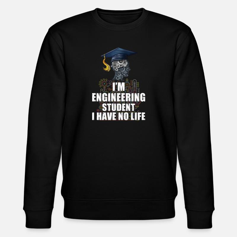 Engineer Student - Stanley/Stella CHANGER Unisex Organic Sweatshirt - black