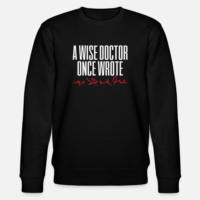 Arzt Doktor Medizin Handschrift - Stanley/Stella Unisex Bio-Sweatshirt CHANGER  - Schwarz