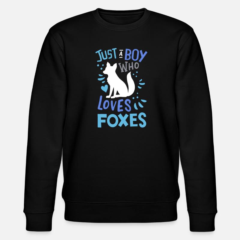 Foxes Fox Fox Lover - Stanley/Stella CHANGER Unisex Organic Sweatshirt - black