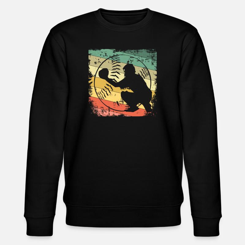 baseball - Stanley/Stella CHANGER Unisex Organic Sweatshirt - black