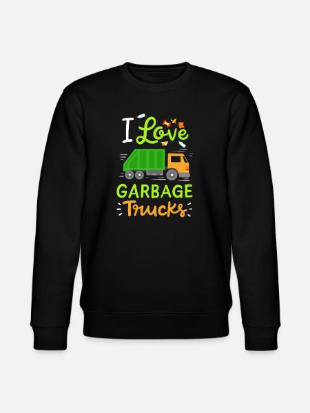 Garbage Truck Garbage Day - Stanley/Stella CHANGER Unisex Organic Sweatshirt - black