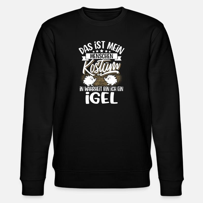 Igel - Stanley/Stella Unisex Bio-Sweatshirt CHANGER  - Schwarz