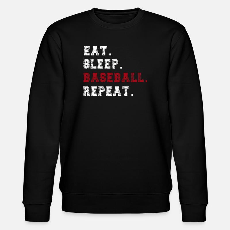 baseball - Stanley/Stella CHANGER Unisex Organic Sweatshirt - black