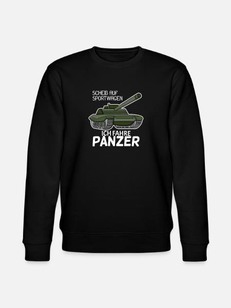 Panzer Militär Geschenk - Stanley/Stella Unisex Bio-Sweatshirt CHANGER - Schwarz