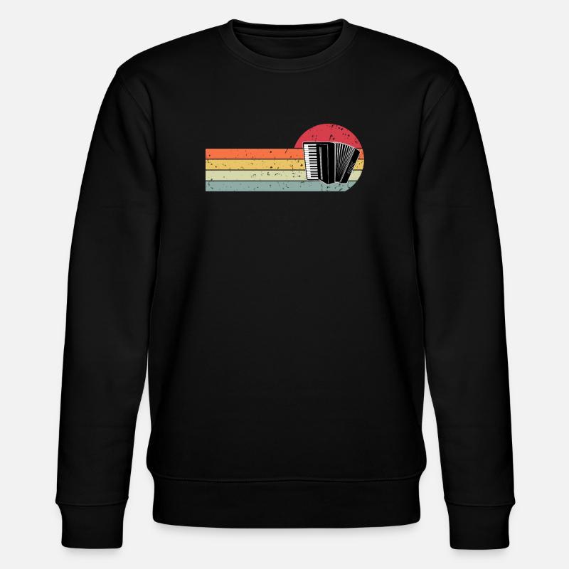 Akkordeon - Stanley/Stella Unisex Bio-Sweatshirt CHANGER  - Schwarz