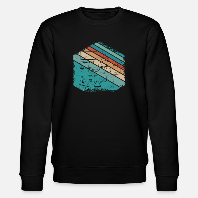 Math Teacher Mathematics Design - Stanley/Stella CHANGER Unisex Organic Sweatshirt - black