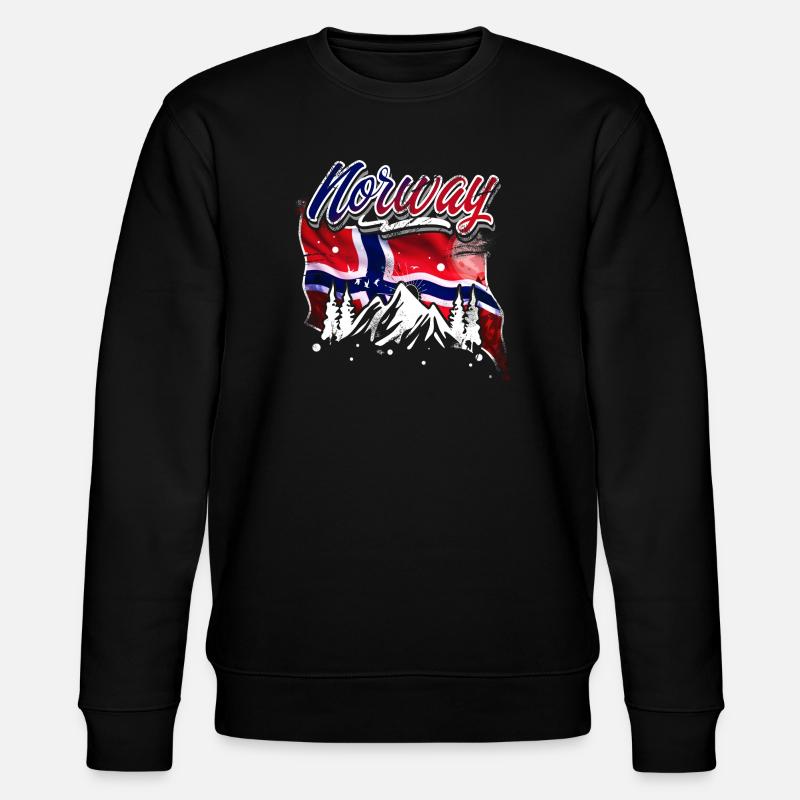 Norwegen - Stanley/Stella Unisex Bio-Sweatshirt CHANGER  - Schwarz