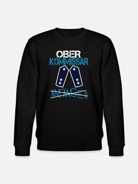 Anfänger - Oberkommissar Polizei Befördung - Stanley/Stella Unisex Bio-Sweatshirt CHANGER - Schwarz