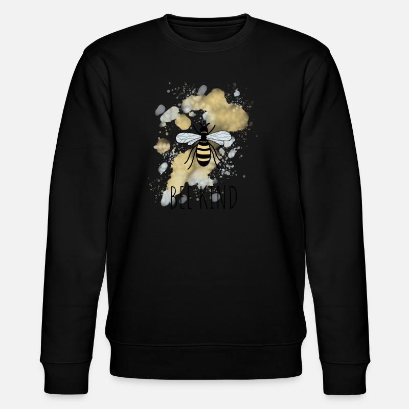 Biene Be Bee Kind - Stanley/Stella Unisex Bio-Sweatshirt CHANGER  - Schwarz