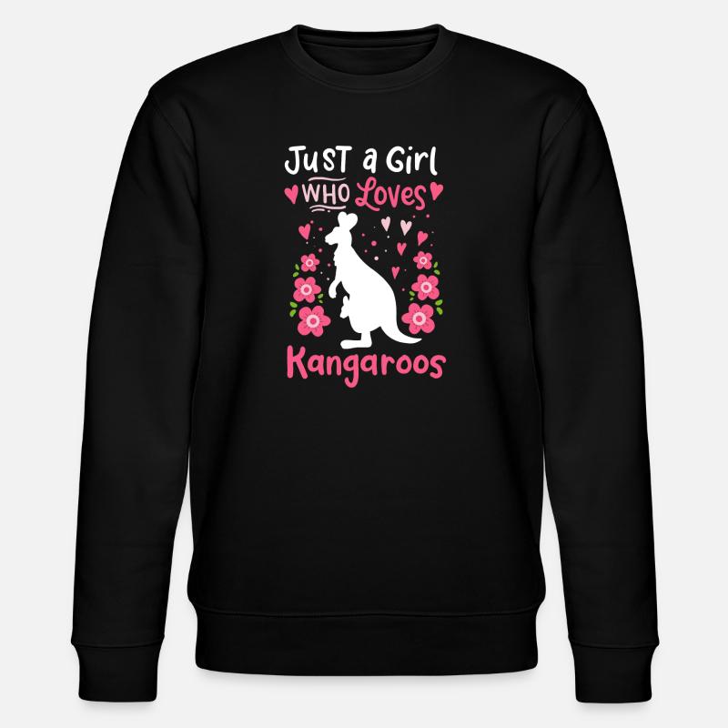 Kangaroo Australia Kangaroo Lovers - Stanley/Stella CHANGER Unisex Organic Sweatshirt - black