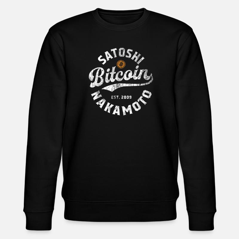 Bitcoin Satoshi Nakamoto - Stanley/Stella Unisex Bio-Sweatshirt CHANGER - Schwarz