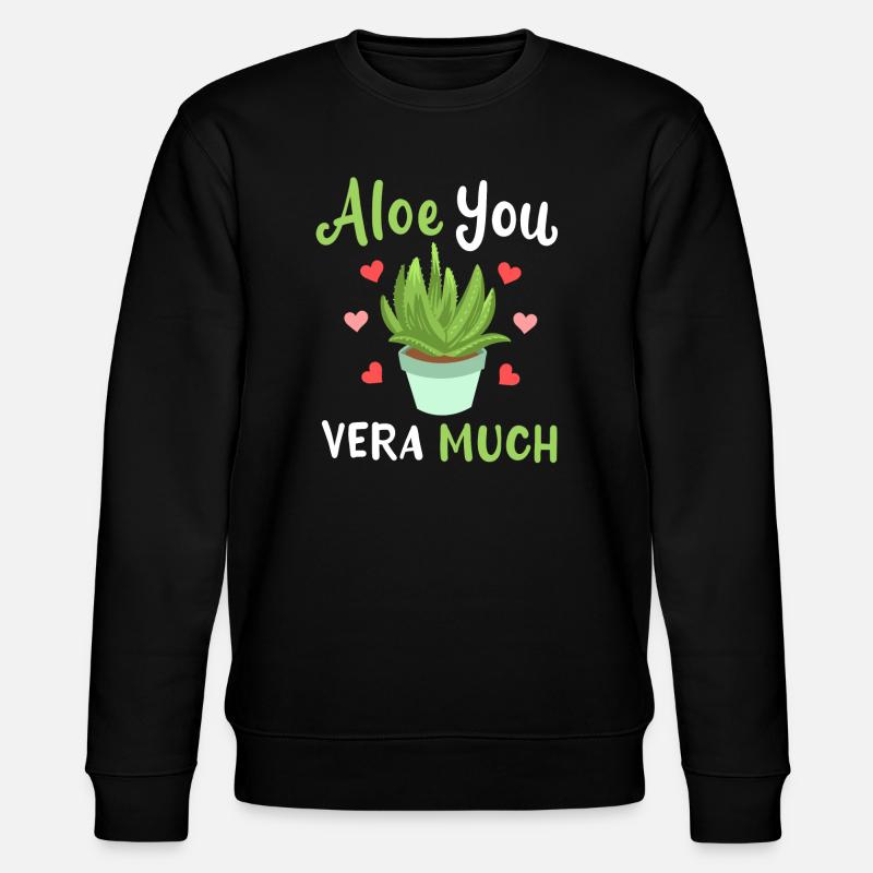 Aloe Vera Succkulente - Sweat bio CHANGER Stanley/Stella Unisexe - noir