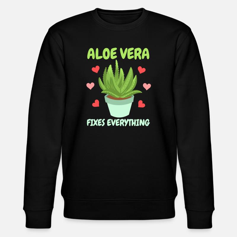 Aloe Vera Succkulente - Sweat bio CHANGER Stanley/Stella Unisexe - noir