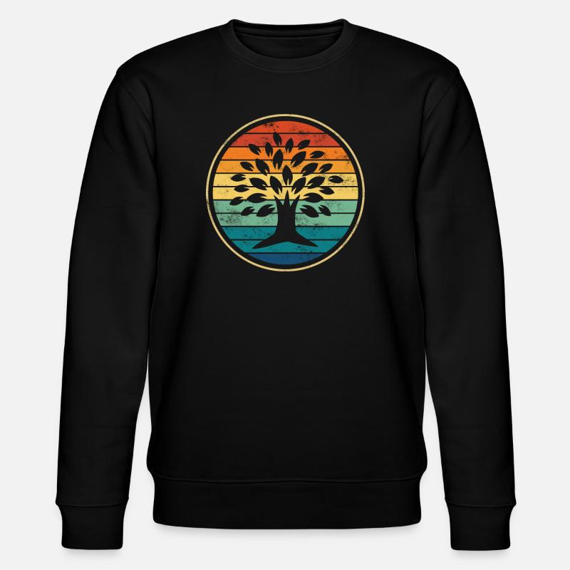 tree - Stanley/Stella CHANGER Unisex Organic Sweatshirt - black