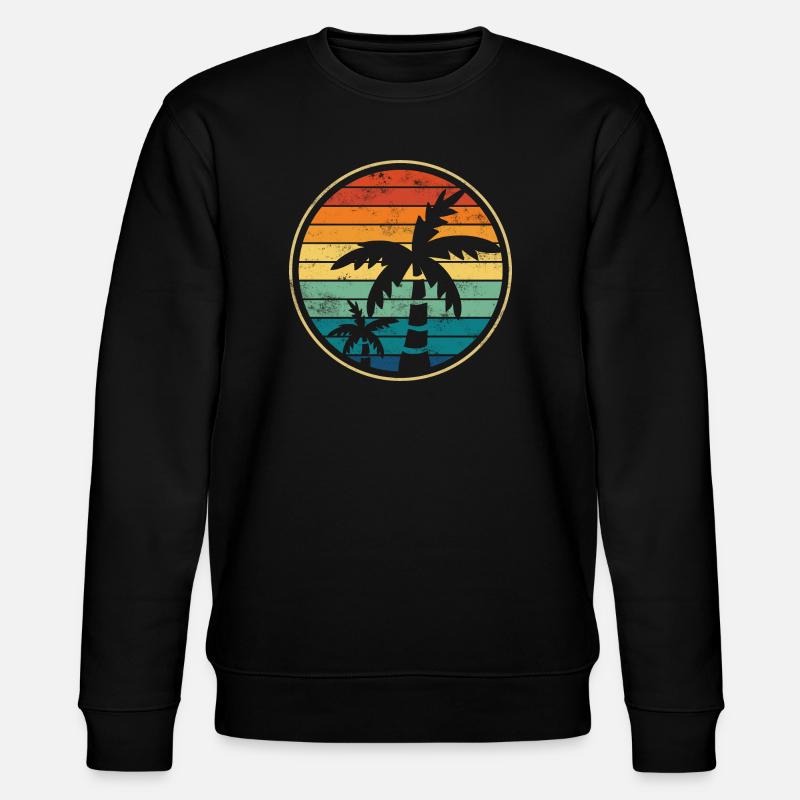 Palmiers Plage - Sweat bio CHANGER Stanley/Stella Unisexe - noir