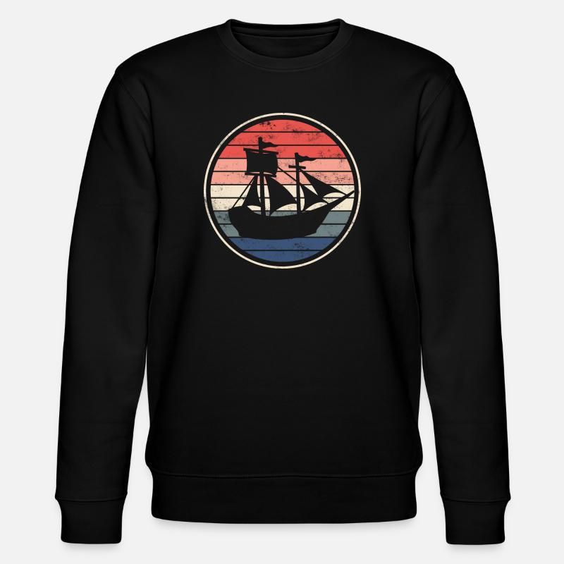 Bateau voilier - Sweat bio CHANGER Stanley/Stella Unisexe - noir