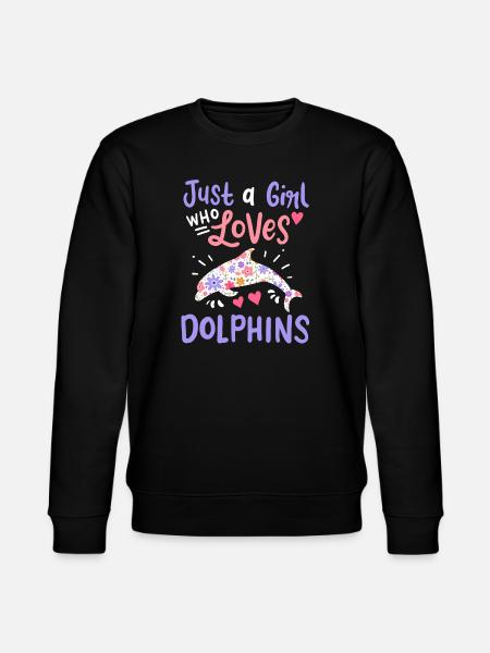 Dolphin Dolphin Lovers - Stanley/Stella CHANGER Unisex Organic Sweatshirt - black